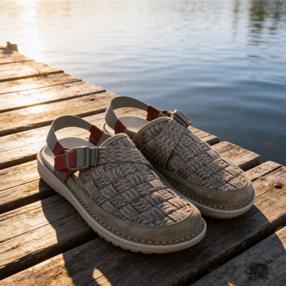 Chaco Canyon Woven Clog - Hut Fungi Beige/Kaki Earth Tones - Men's Size 11 NIB - Picture 7 of 16
